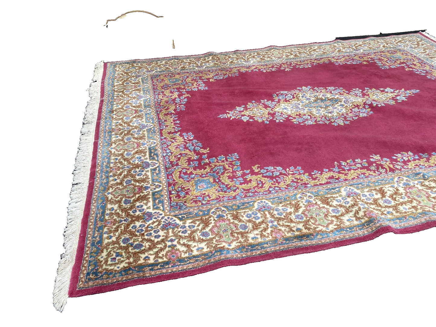 RUG 23:   Hand Woven   Oriental Carpet Rug Kirman   Size  8' 9" x 12 '
