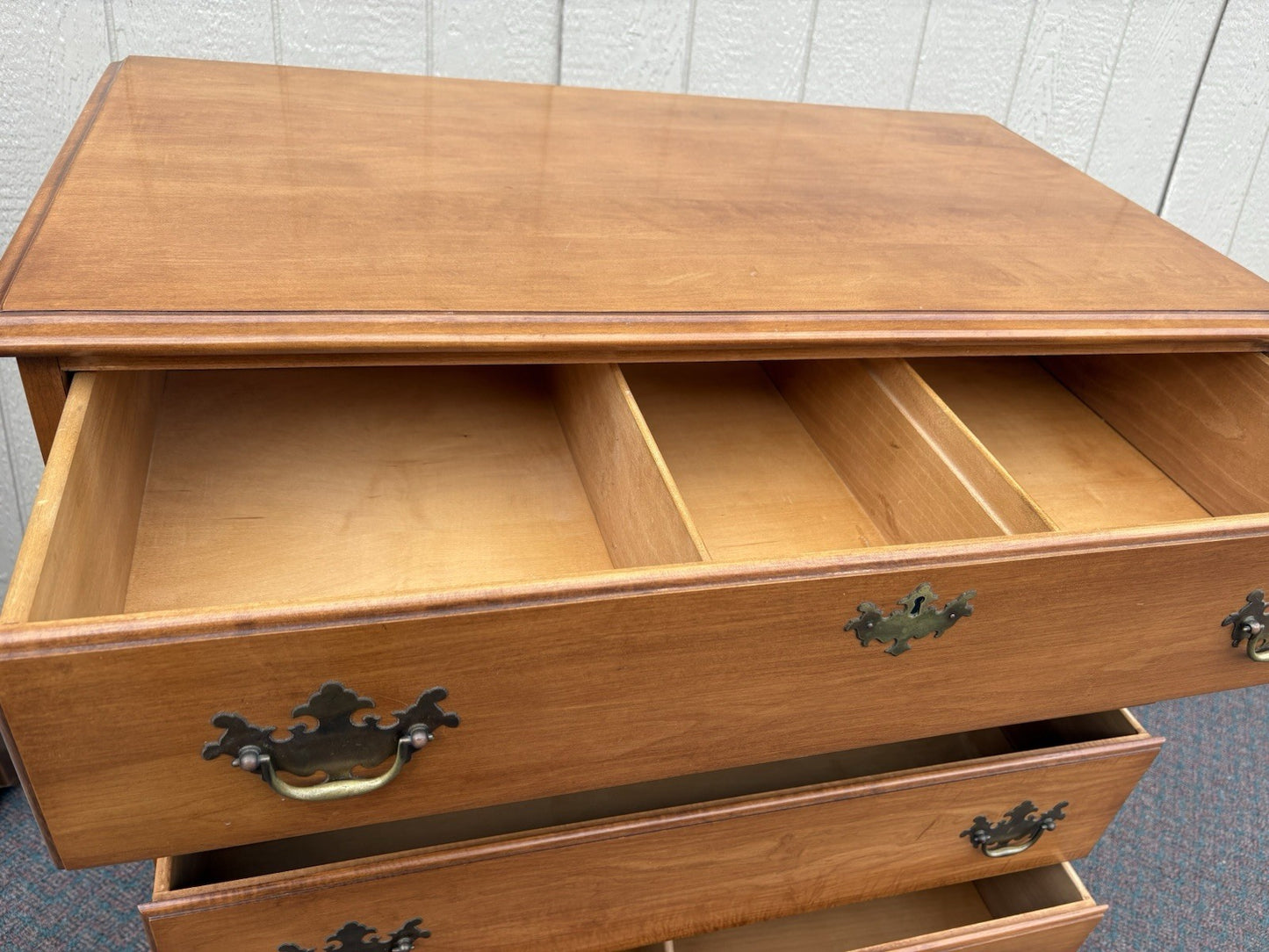 67109 Solid Maple High Chest Dresser