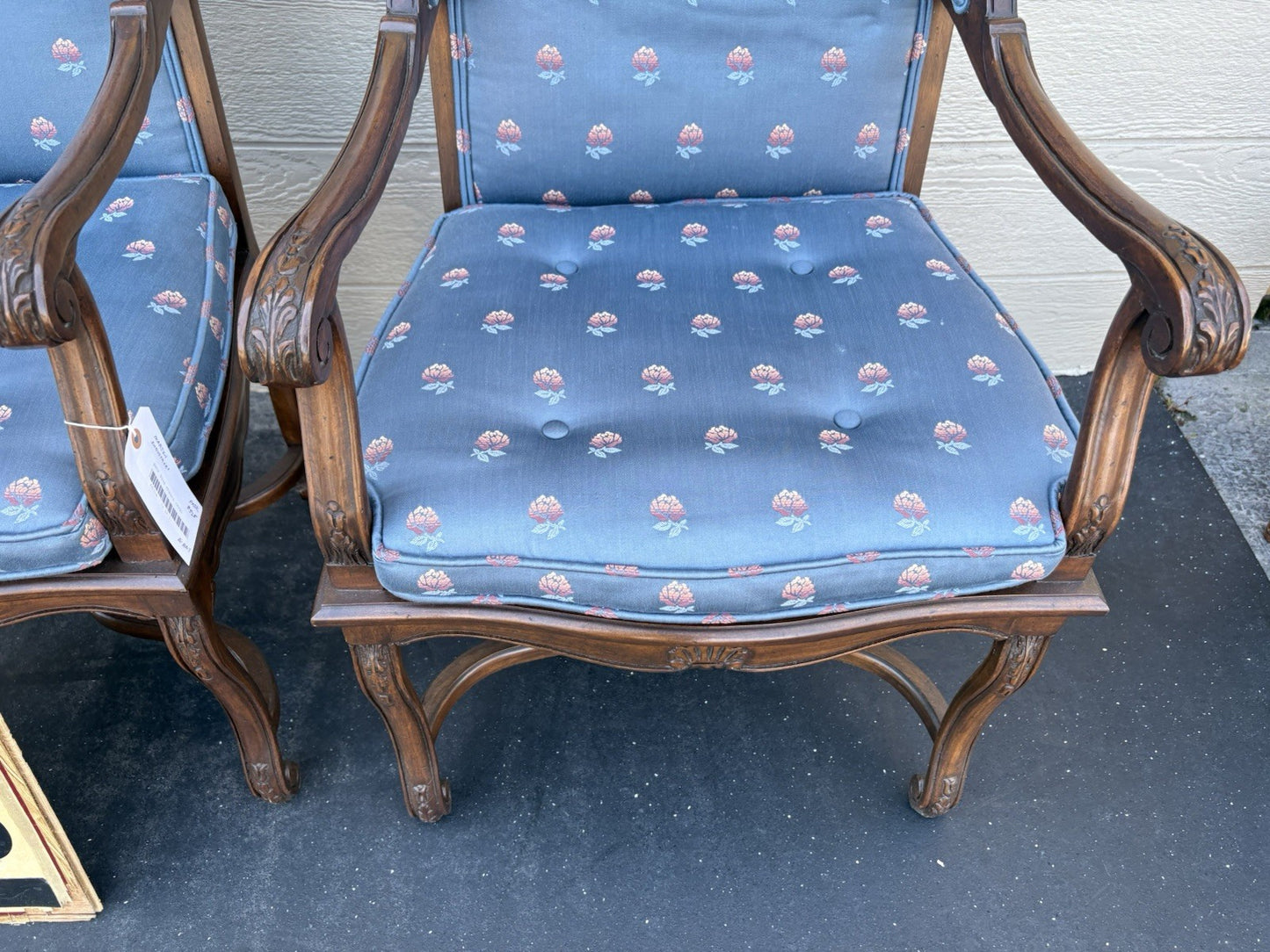 65310 Pair Quality  Decorator Bergere Armchair Chair s