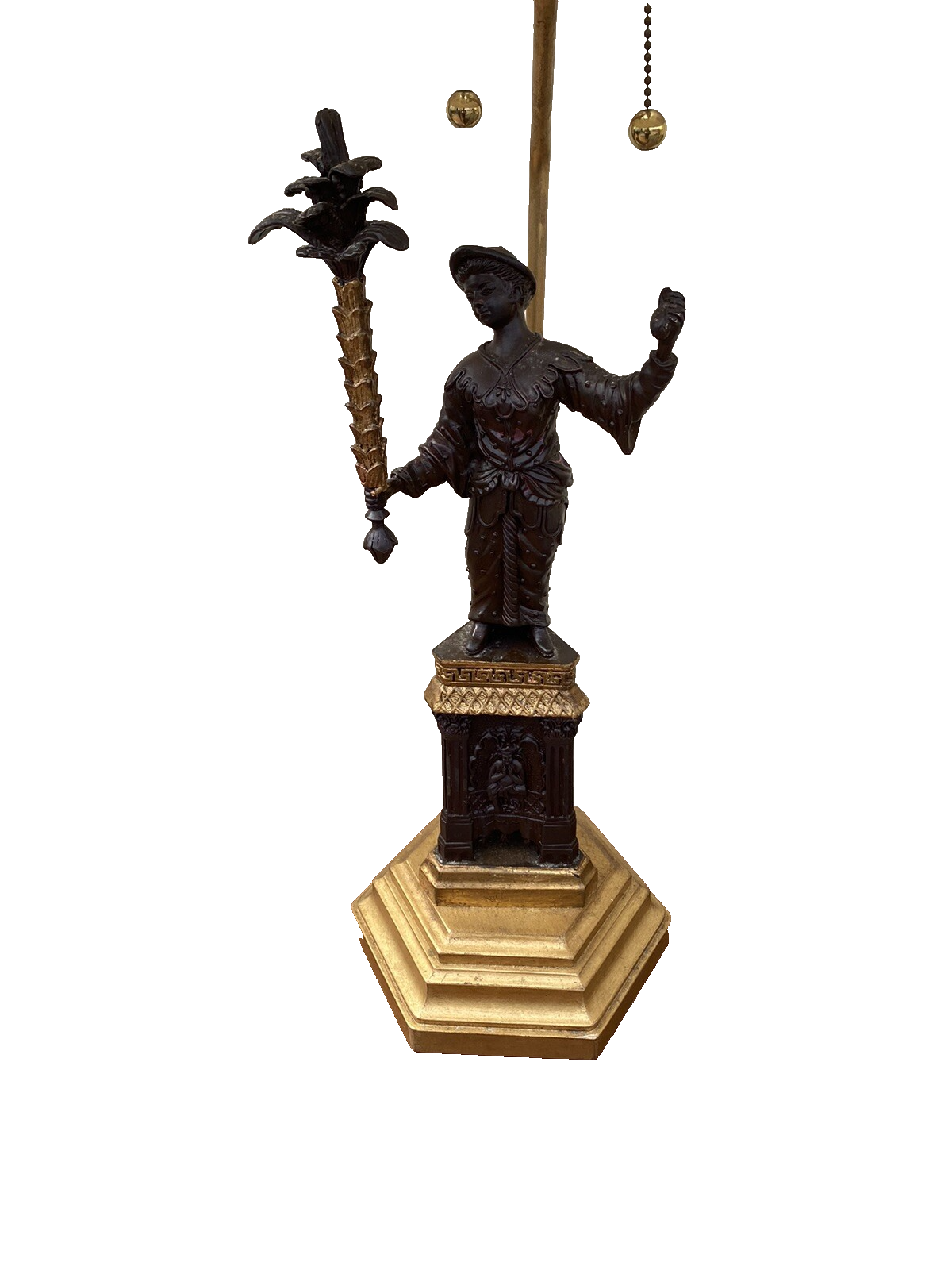 65280 QUALITY Figural Table Lamp with Shade