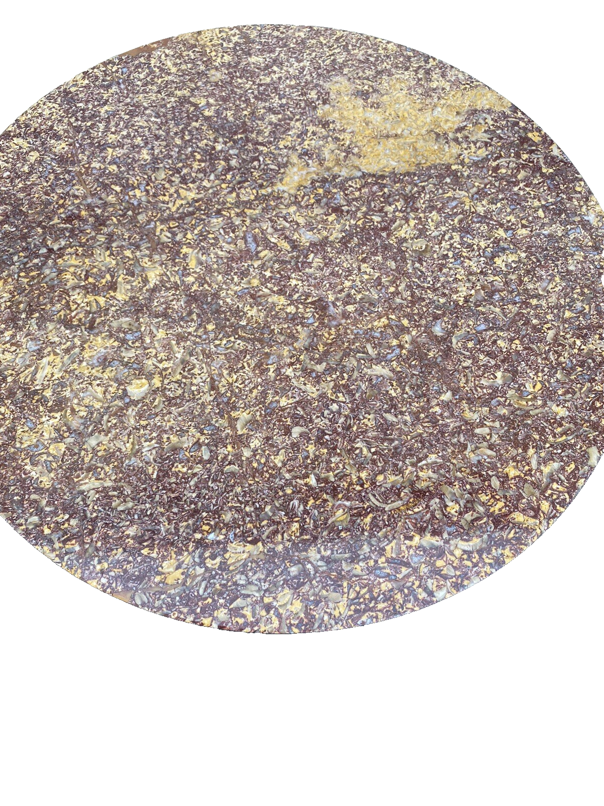 65666   Round Marble Top Lamp Table with Bronze ormalu