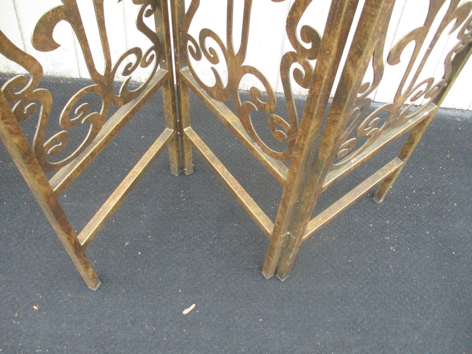 64401   Metal  SUPER HEAVY QUALITY  3 Section Room Divider Screen