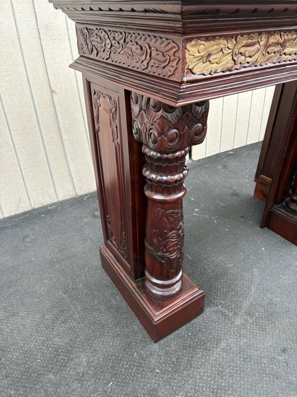 00001 Solid Mahogany Fireplace Mantle