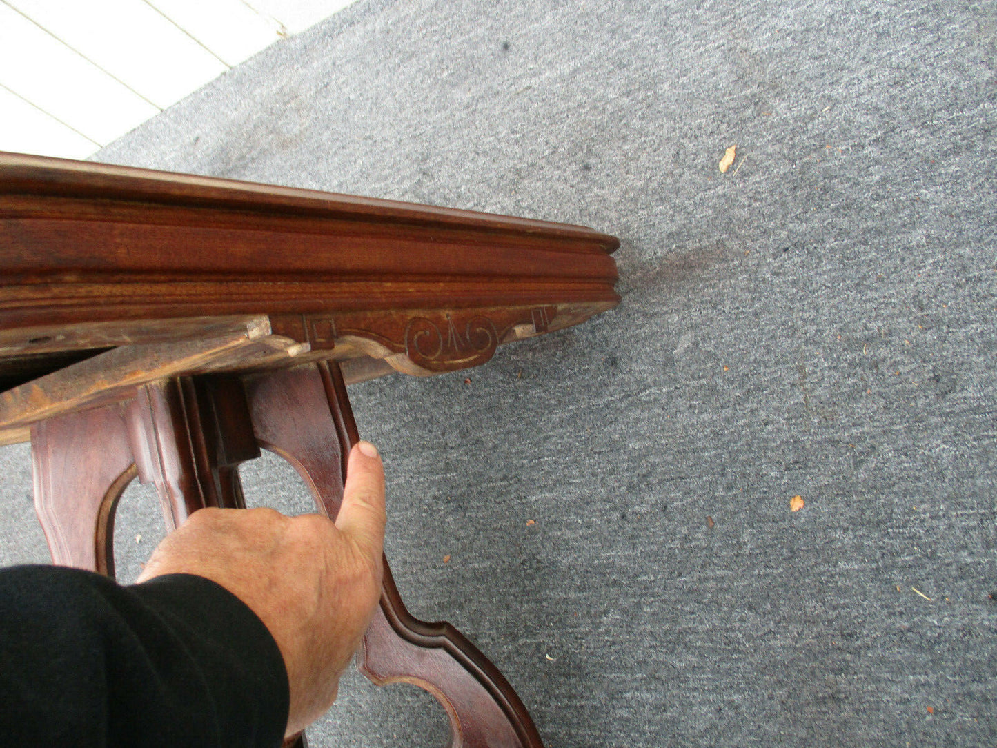 62691  Antique Victorian Walnut Lamp Table Stand