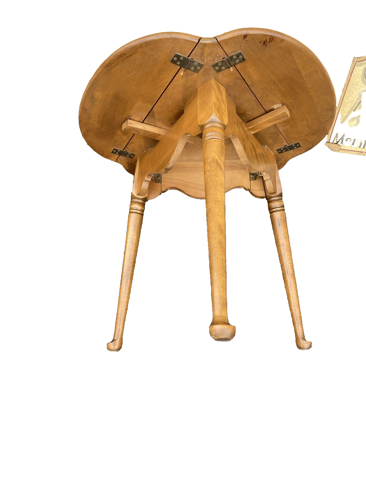 65793 ETHAN ALLEN Maple Dropside Lamp Table Stand