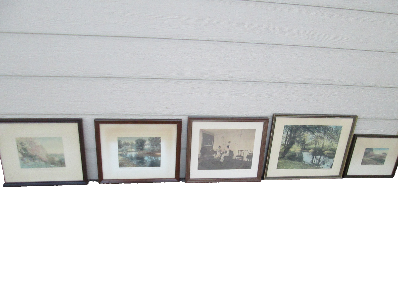 ART-WN:    WALLACE NUTTING "HONEYMOON WINDINGS" ORIGINAL SIGNED FRAMED PRINT