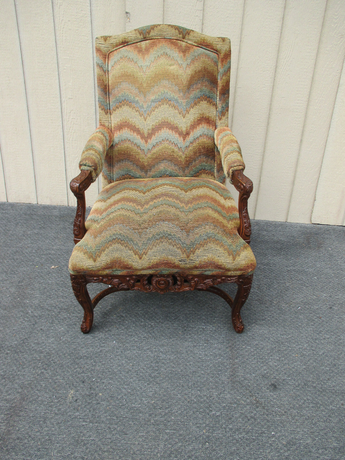 63061 Carved Bergere Armchair Chair