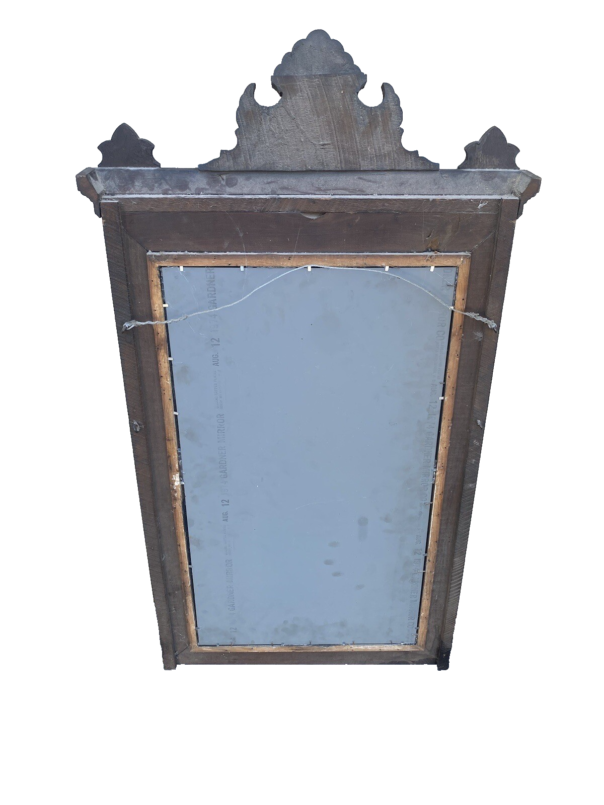 64725 Antique Victorian Walnut Mirror