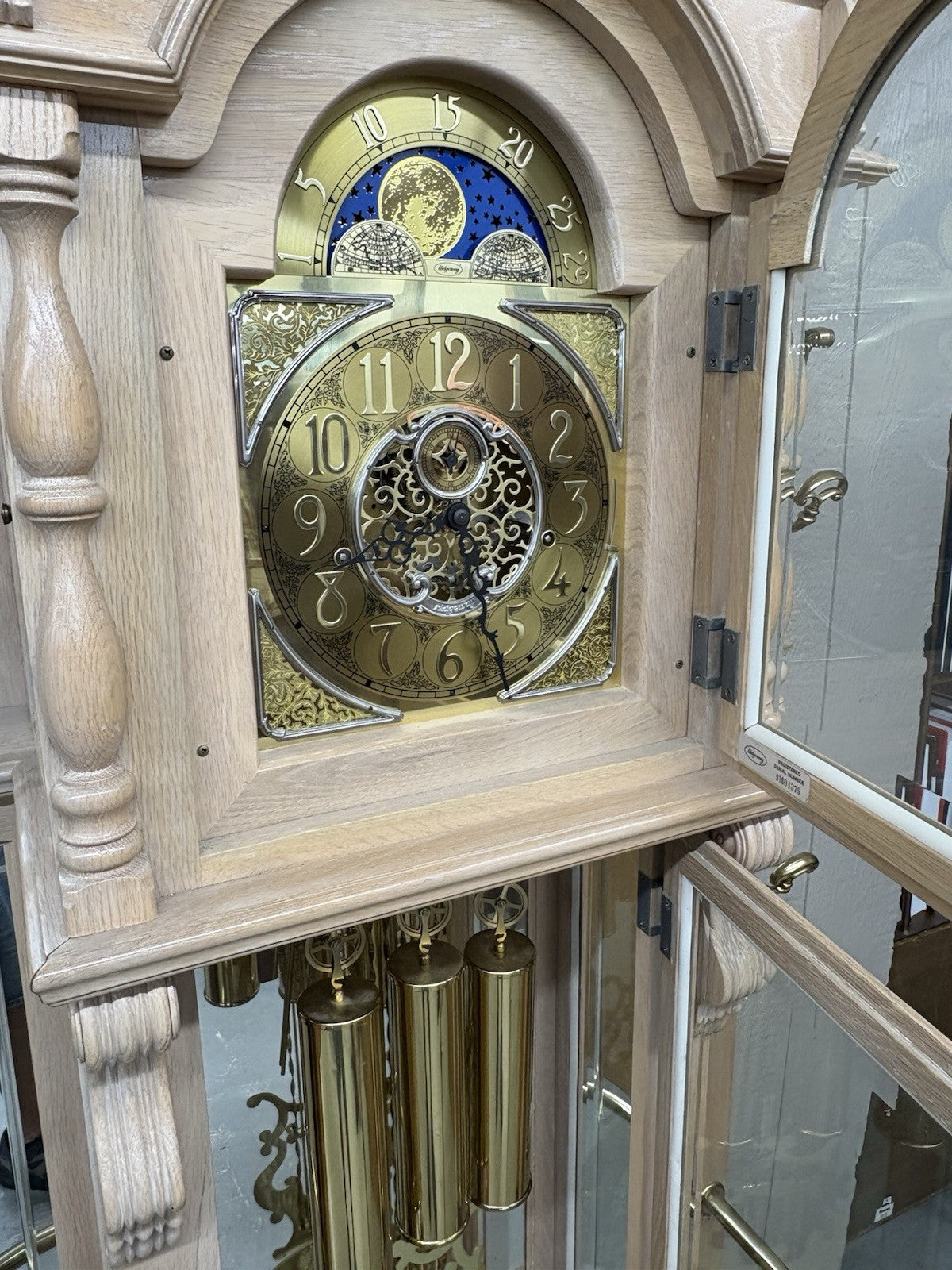 66395   Modern RIDGEWAY Grandfather Clock Hatrack Umbrella Stand