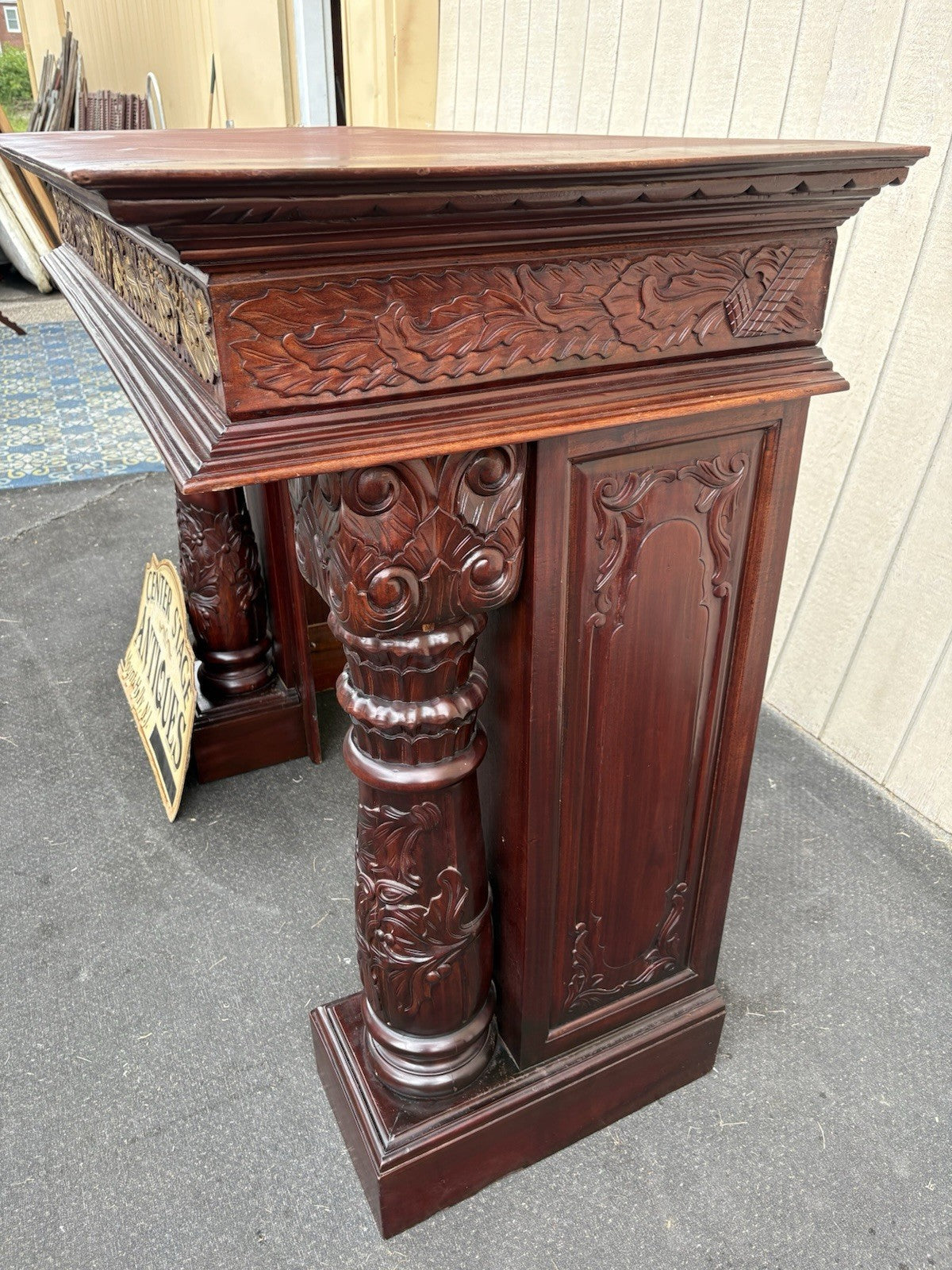 00001 Solid Mahogany Fireplace Mantle