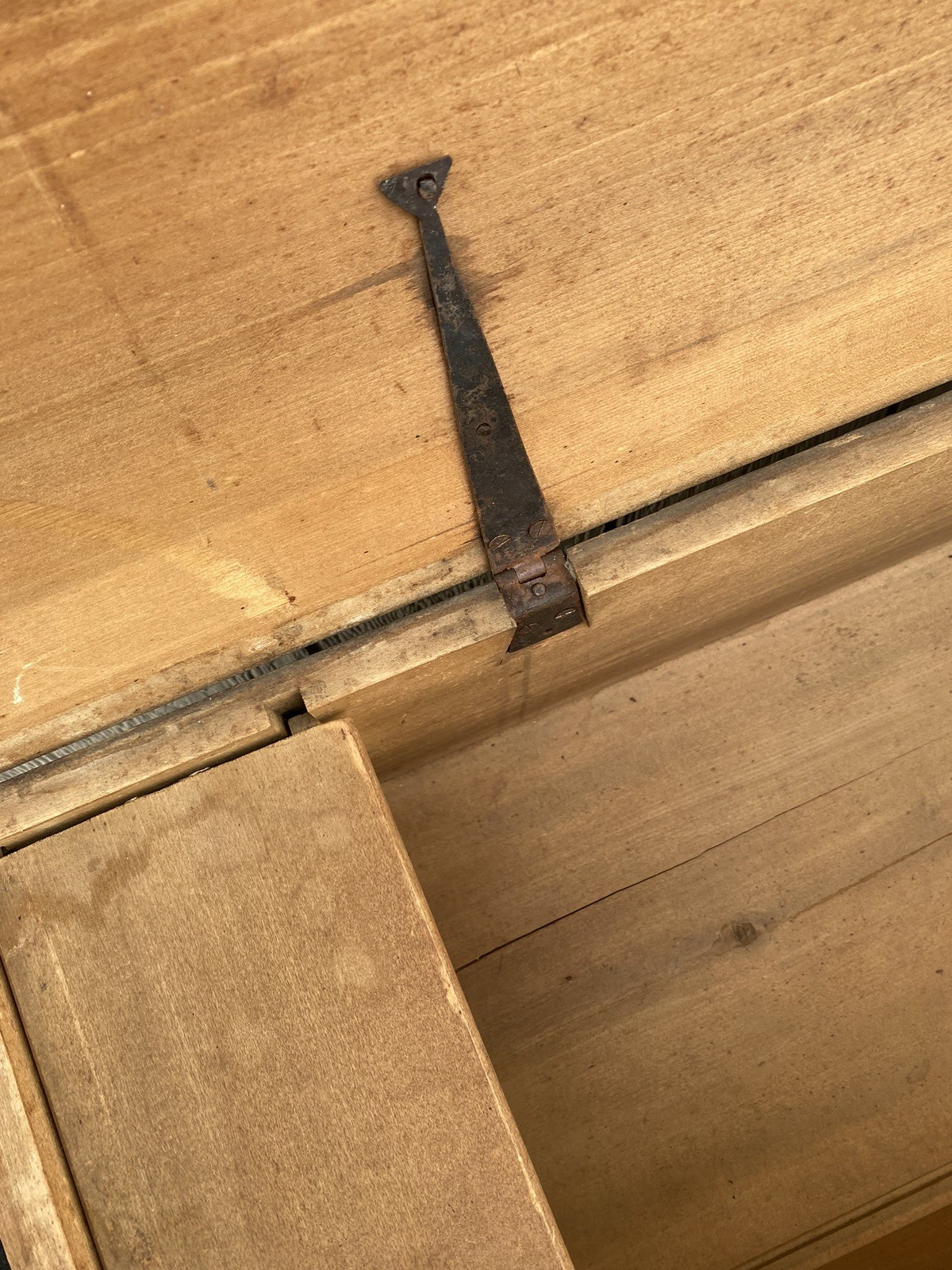 65284 Antique Tool Box Storage Chest Blanket Chest