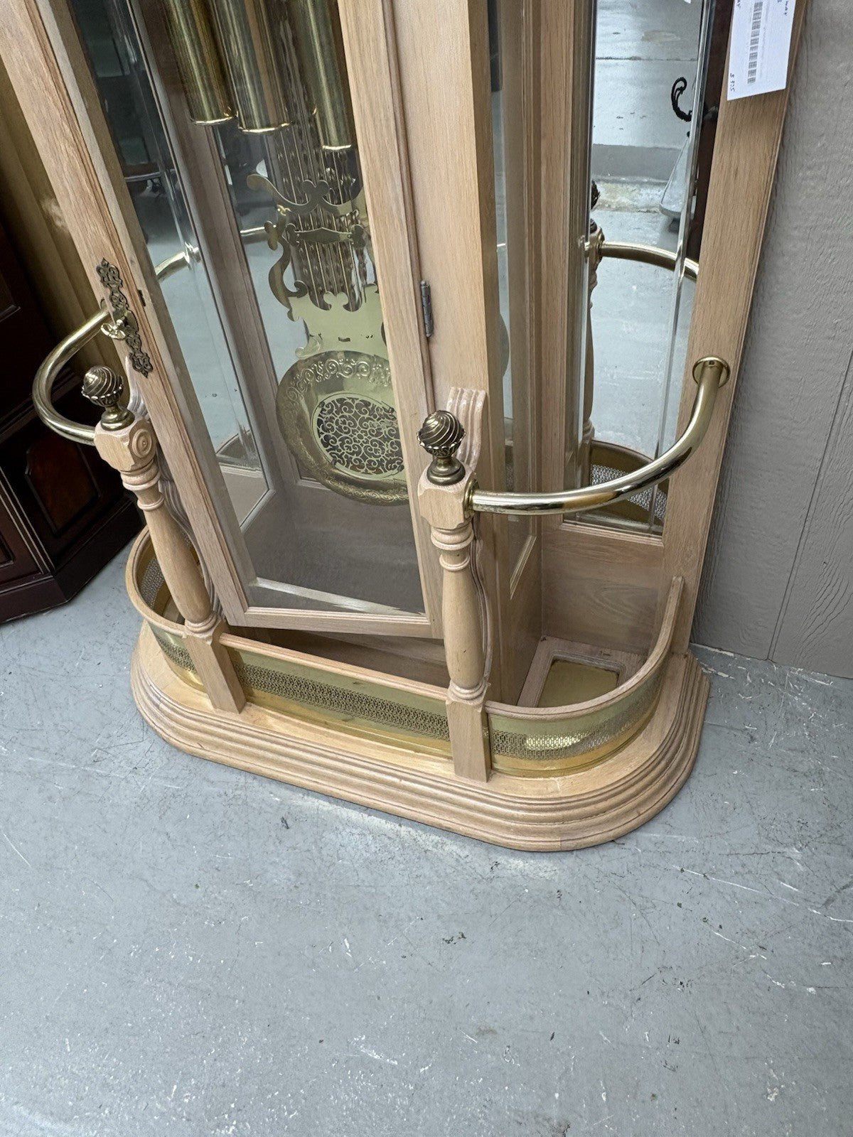 66395   Modern RIDGEWAY Grandfather Clock Hatrack Umbrella Stand