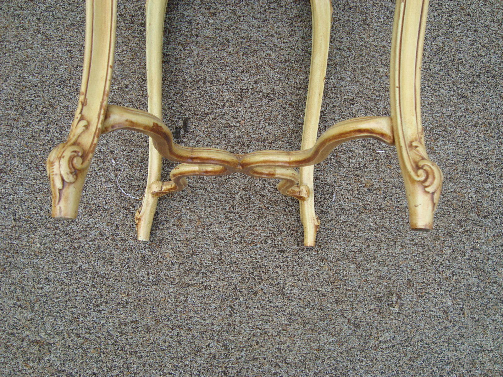 59969 QUALITY Satinwood Lamp Table Stand w Orignal Factory Painted Base