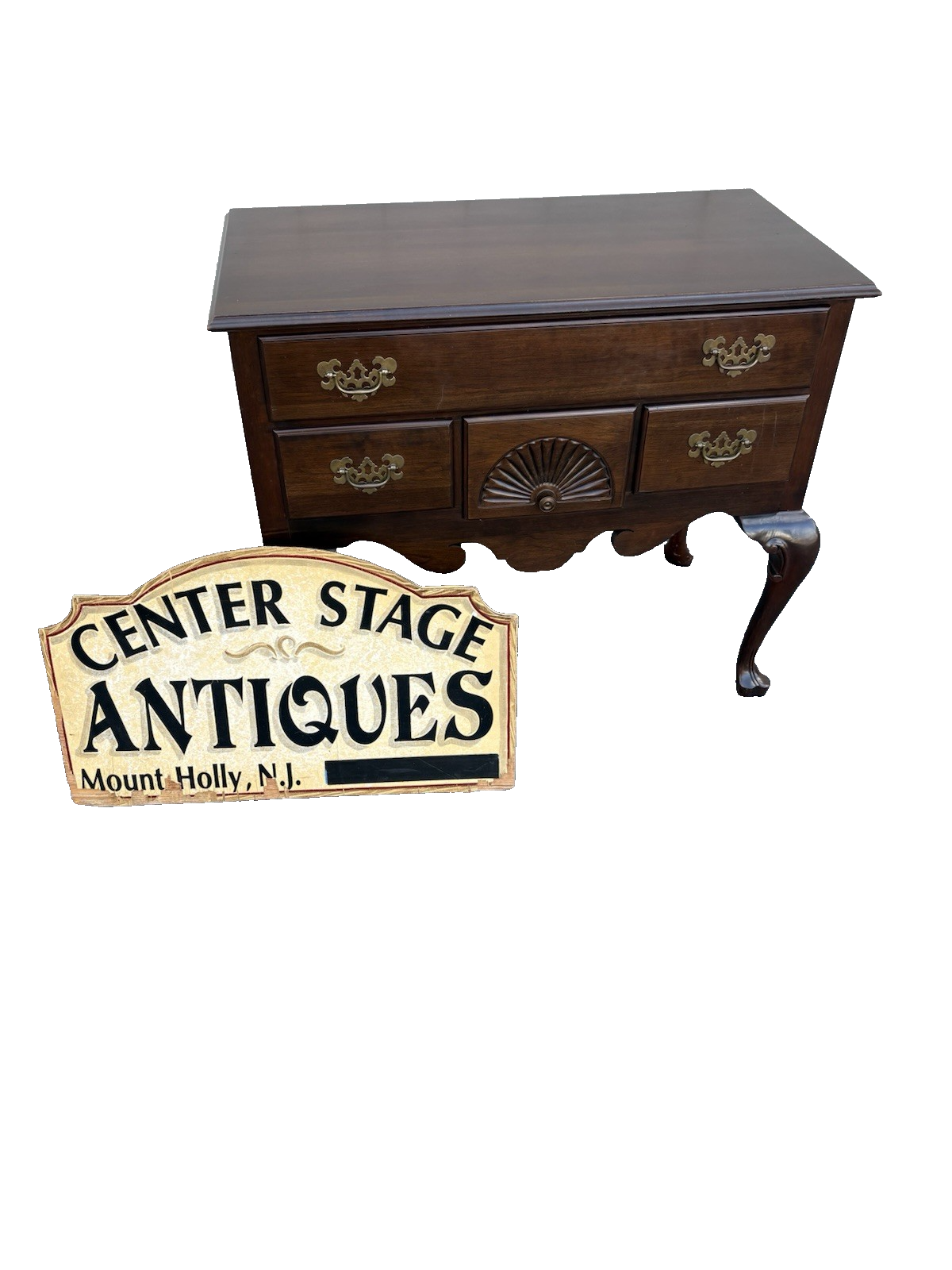 66716 Ethan Allen Mahogany Low Boy Dresser Chest