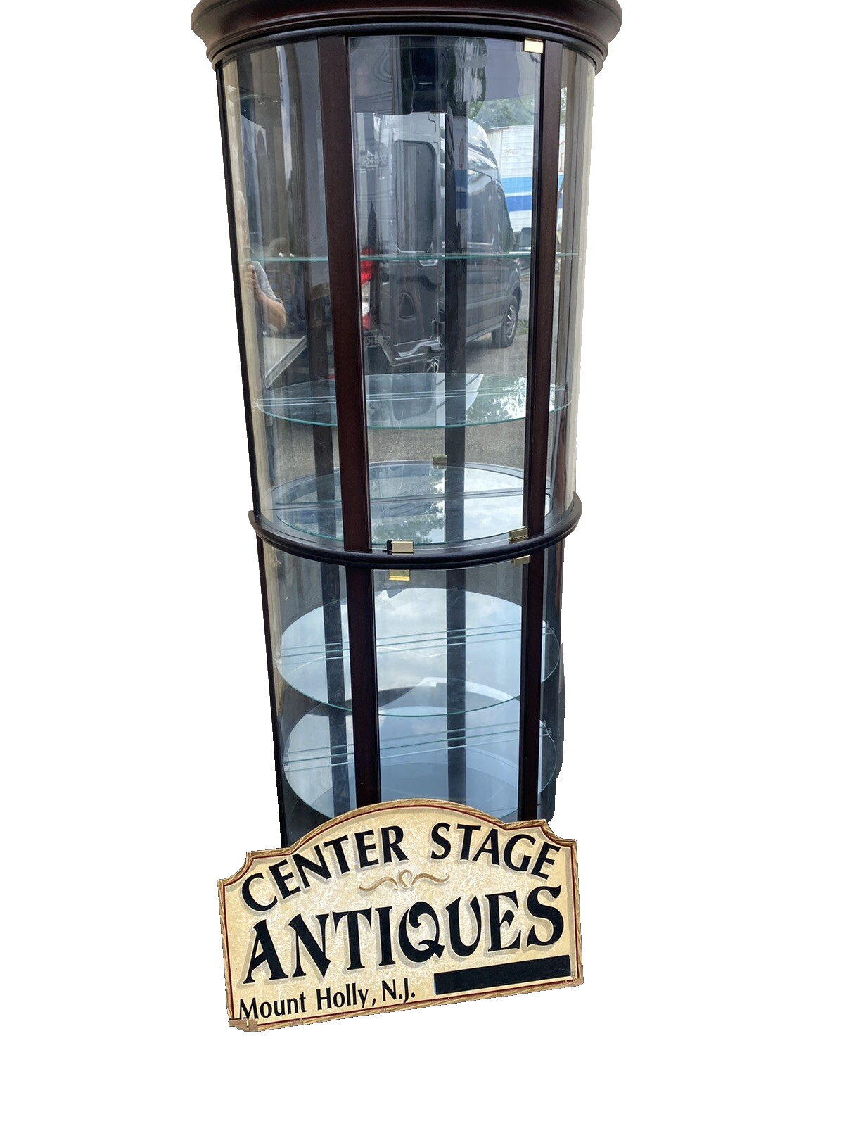 65442 PULASKI Bow Glass Curio China Cabinet