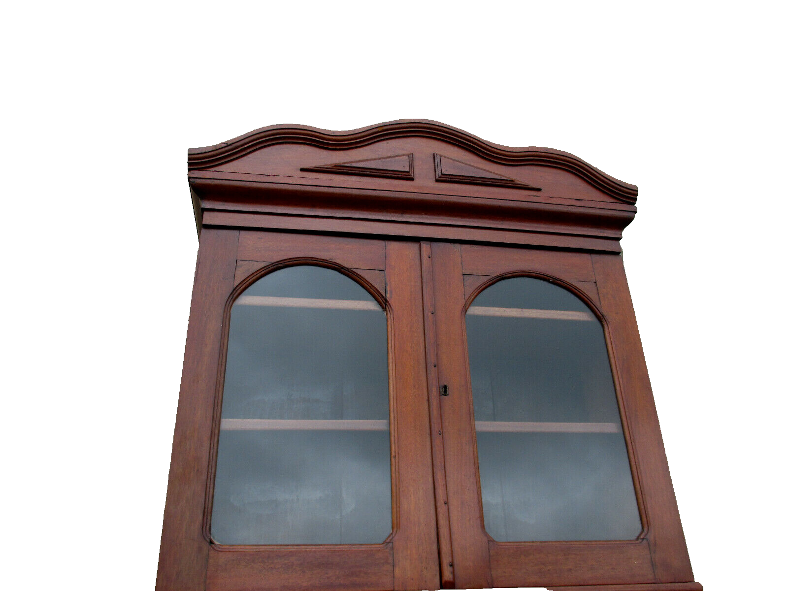 62385   Antique Victorian 2 pc Secretary Desk w/ Bookcase Top