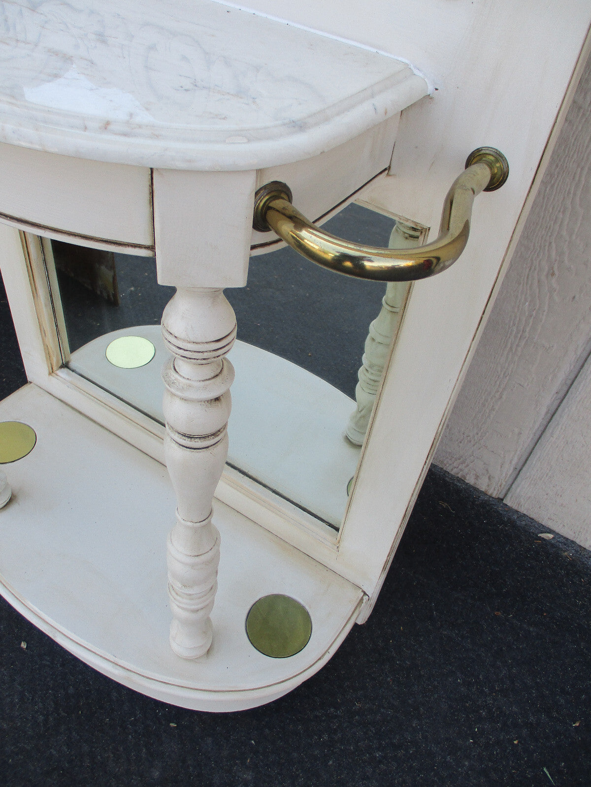 64387 Decorator Hat Rack Hall Mirror