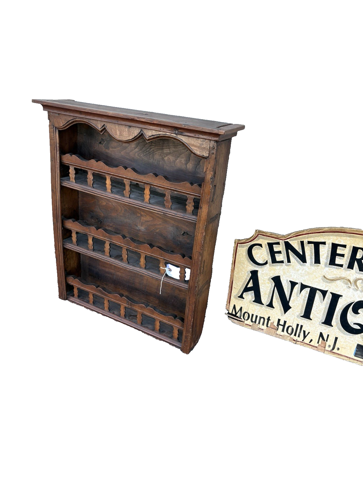 65458 Antique Whatnot Wall Shelf Curio