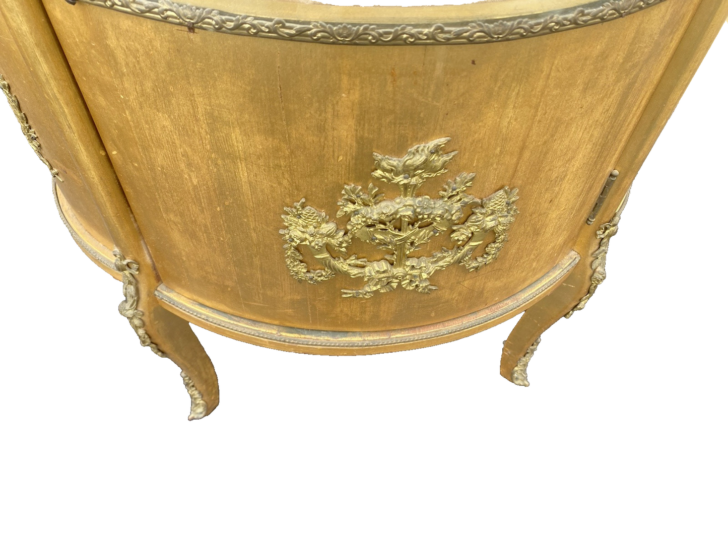 62863 Gold Decorator Bow Glass Curio  China Cabinet