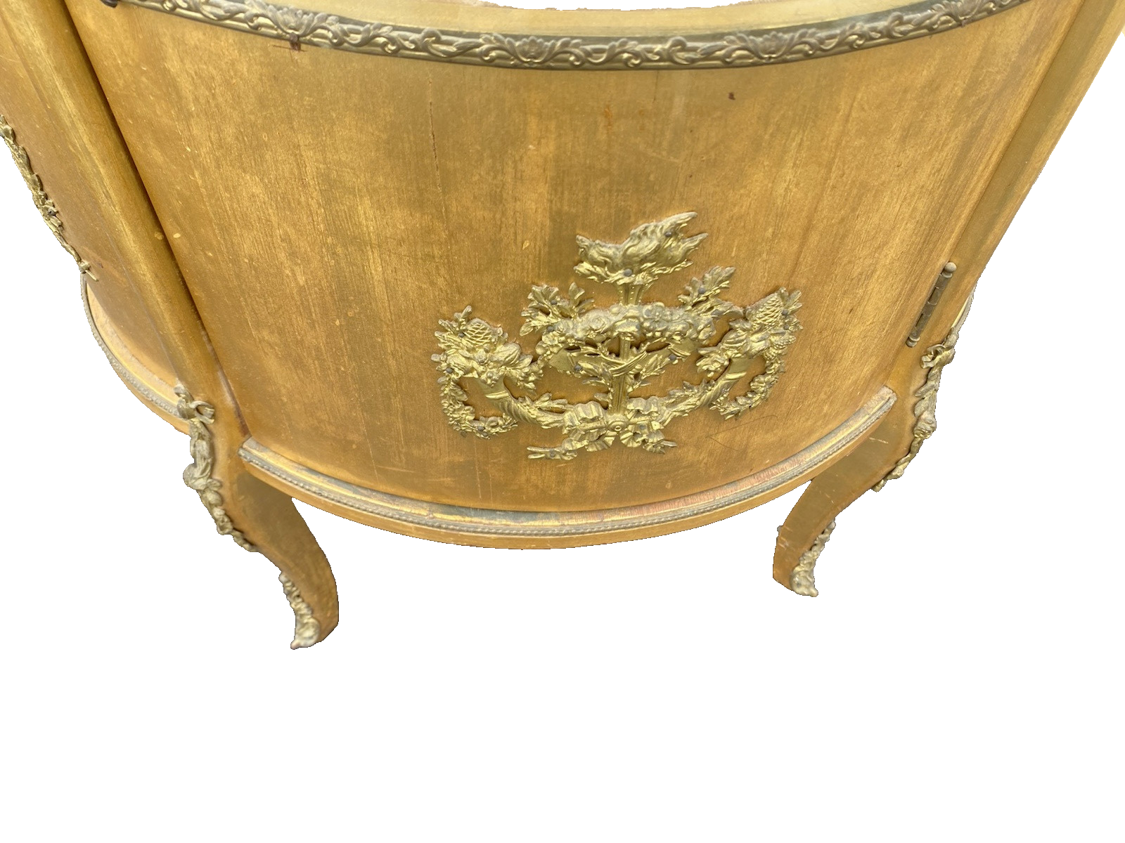 62863 Gold Decorator Bow Glass Curio  China Cabinet