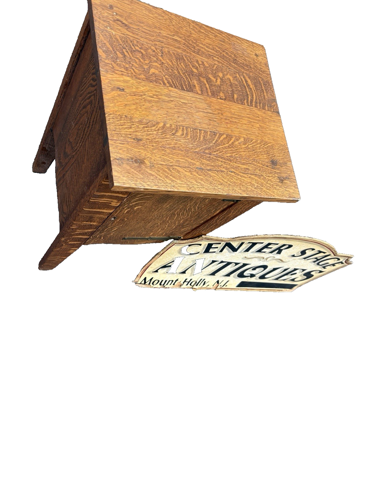 66720   Mission Oak Arts Crafts Nightstand End table Taboret