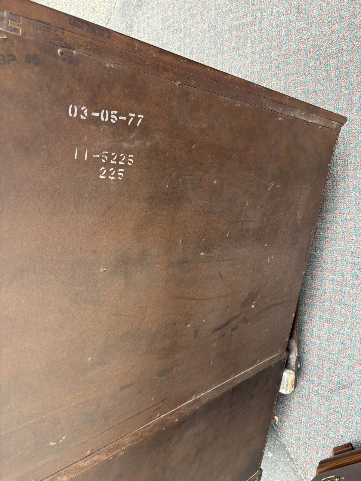 67117 ETHAN ALLEN Bedroom Set High Chest Dresser w/ Mirror and Queen Poster Bed