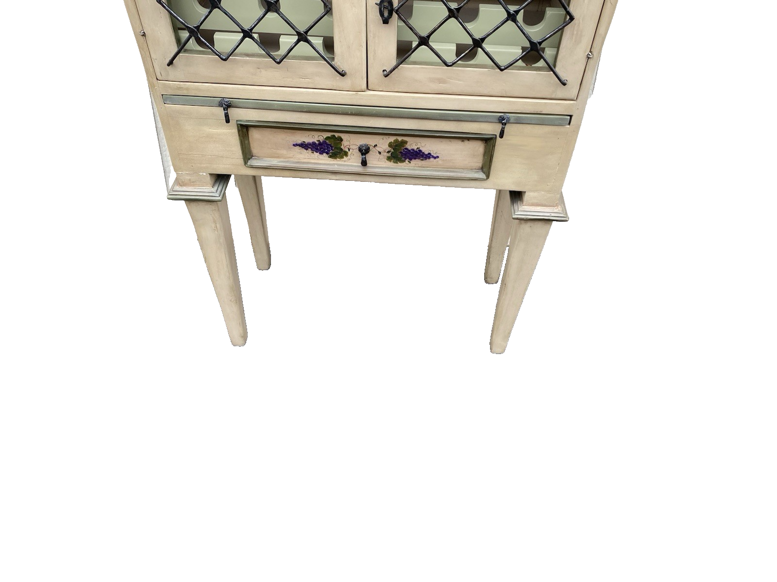 66541 Rustic Primitive Wine Rack Kitchen cabinet