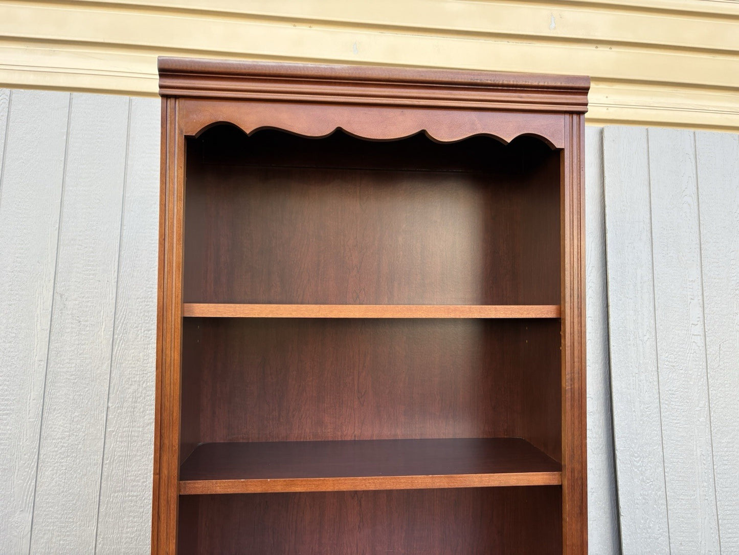 67136 Cherry Open Bookcase Storage Cabinet