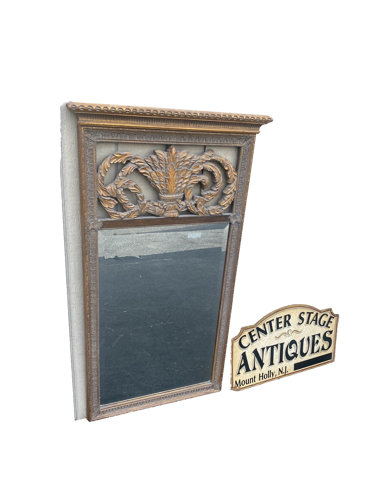 65454 Decorator Gold Accent Mirror in Fancy Picture Frame