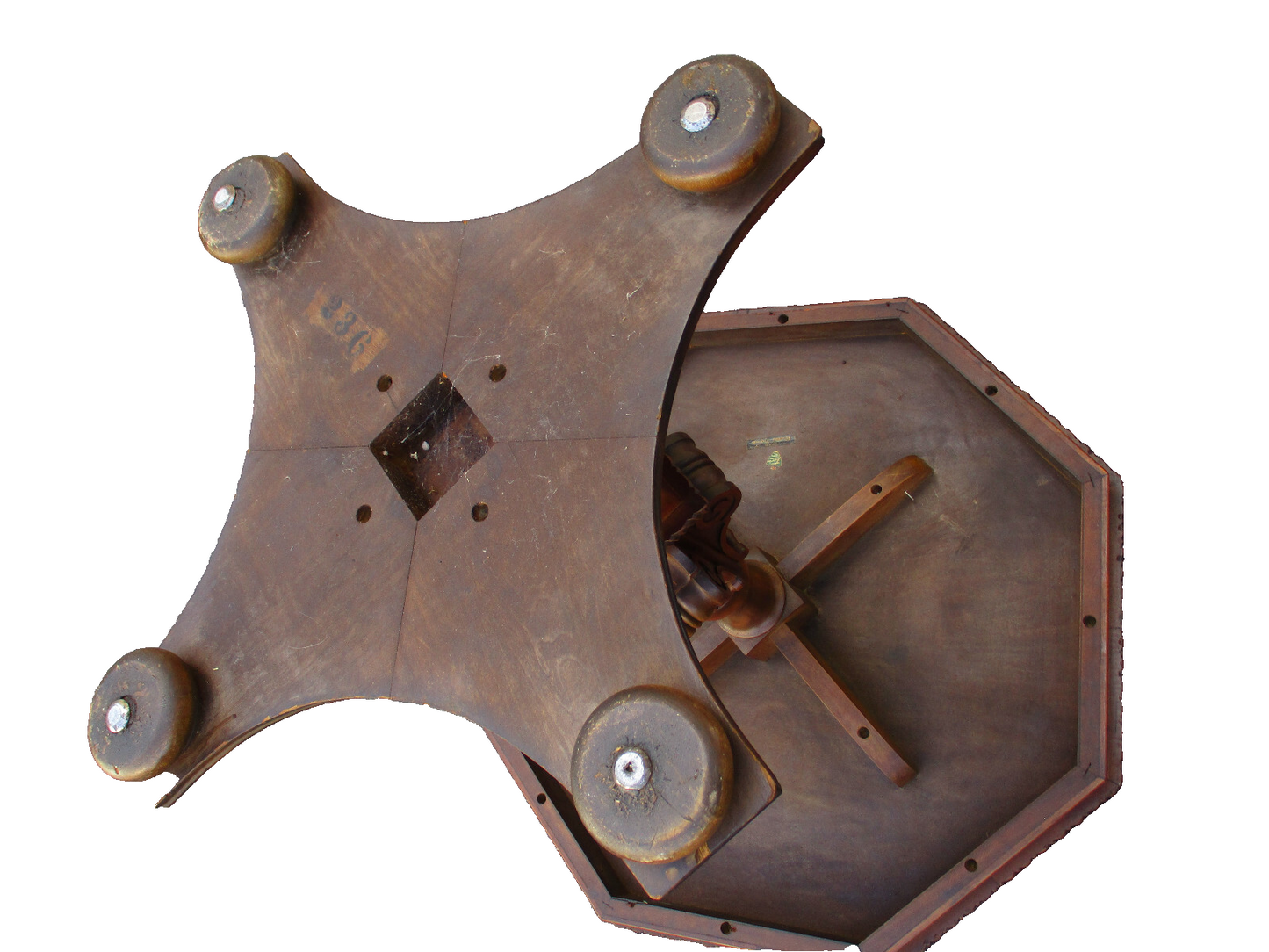 63354  Inlaid Walnut Lamp Table Nightstand Stand Imperial Grand Rapids Furniture