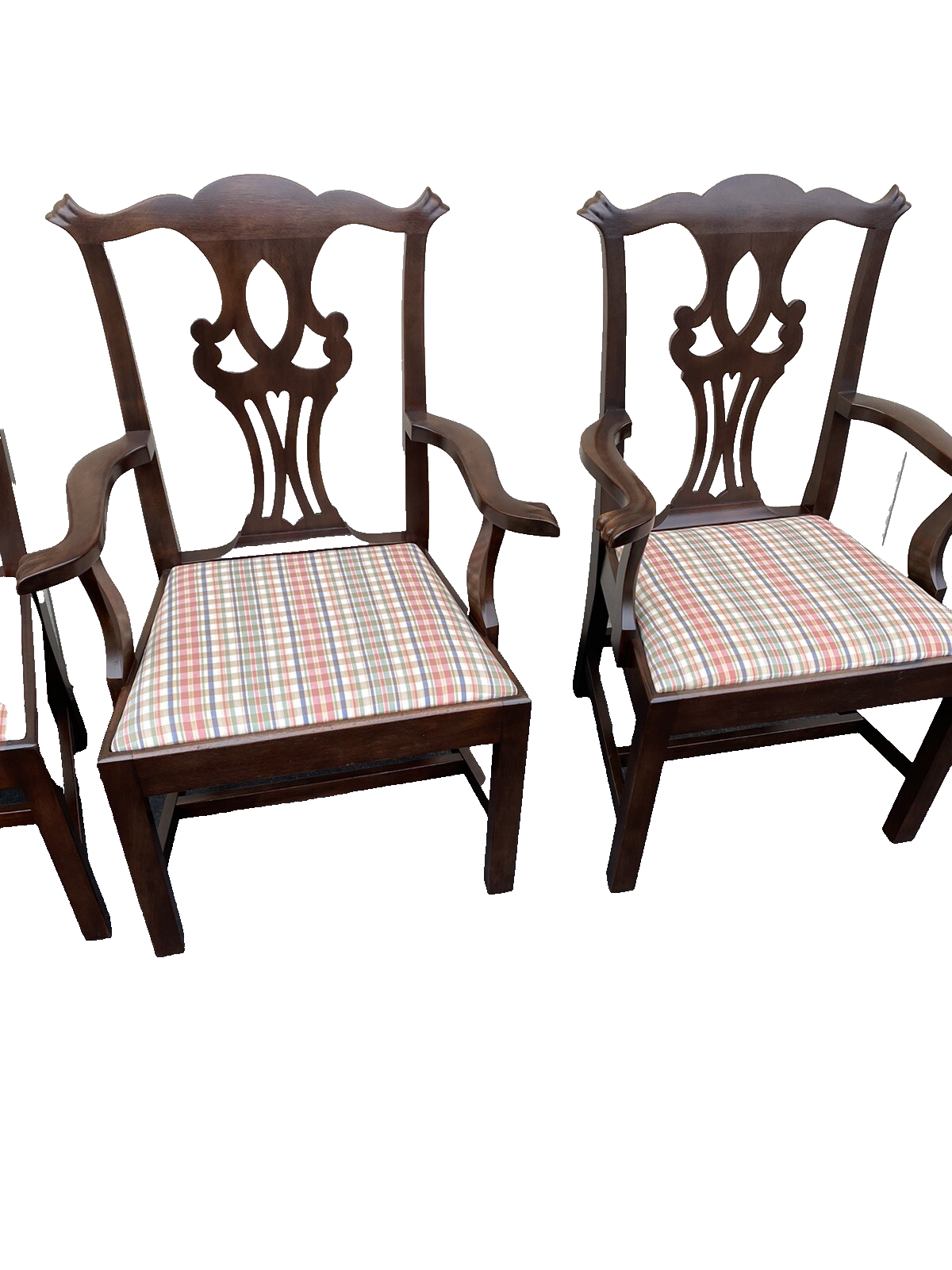 63155 Set of 6 Solid Mahogany Dining Chairs Chair s