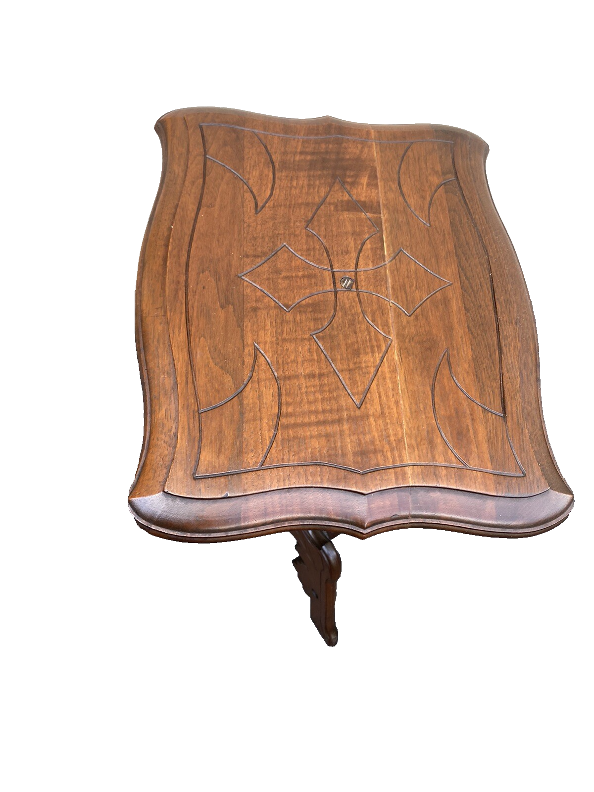 65732 Antique Victorian Walnut Lamp Table Stand