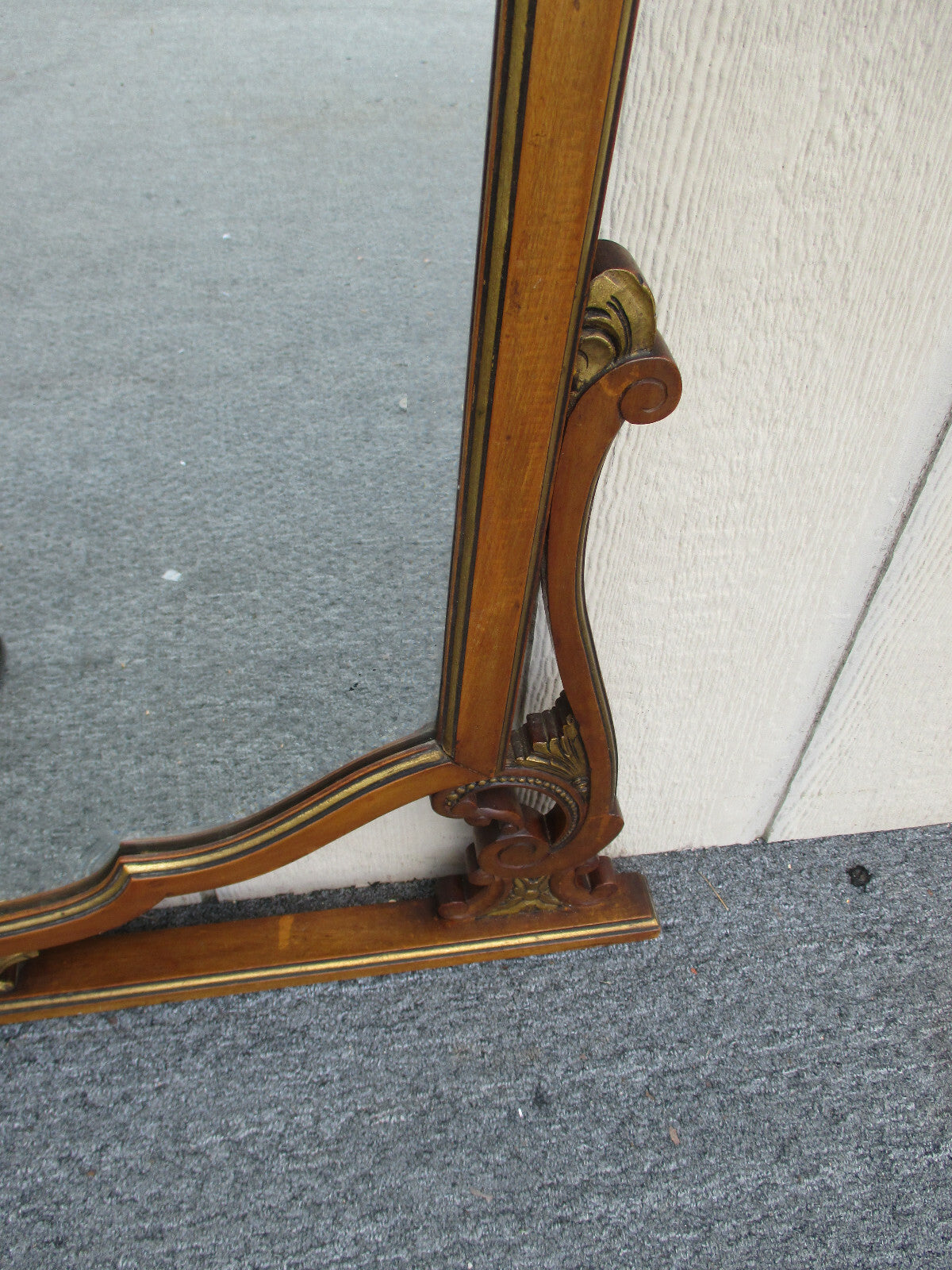 62350 Tall WOOD Antique Accent Beveled Mirror 36w x 54h