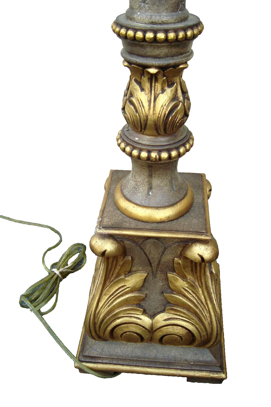 62017 QUALITY Wood Decorator Pole Lamp Light