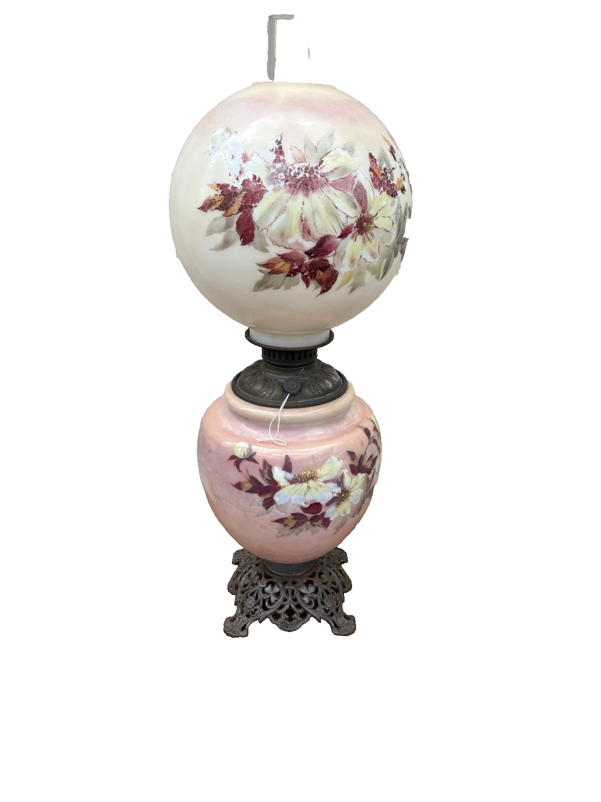 66595   Gone with The Wind Electrified Oil Lamp ARTIST SIGNED