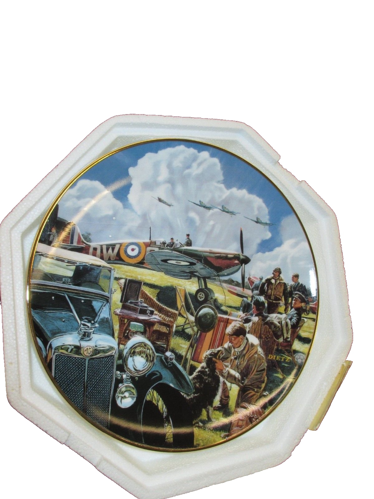 ES 05:    4 Collector  Military Plane  Franklin MInt Plates