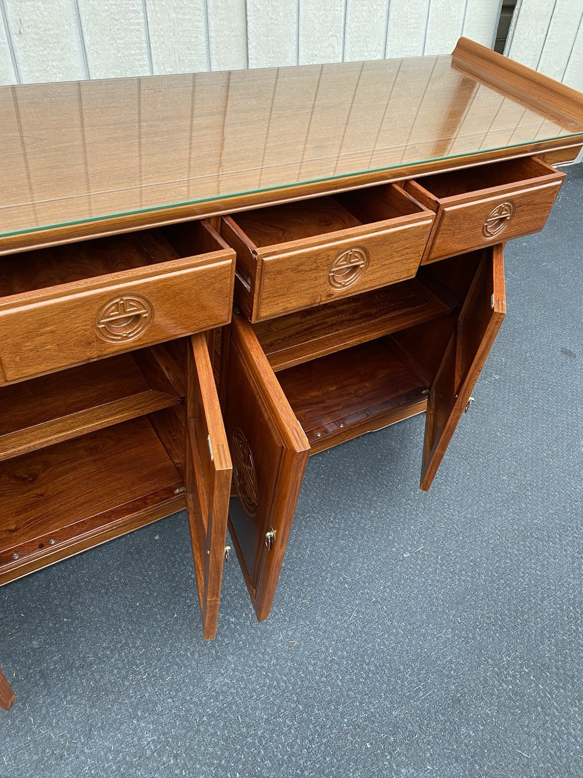 65443    Oriental Sideboard Server  Buffet Cabinet