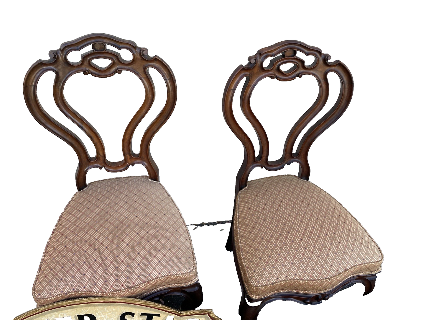 66456  Pair Antique Victorian Side Chair s