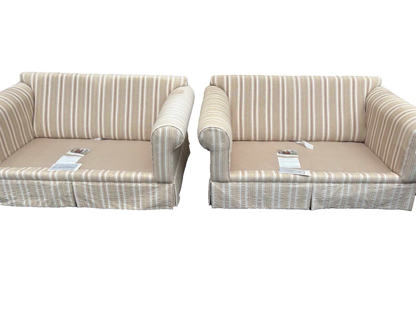 66861 + 66862 :   PAIR KLAUSSNER Furniture Loveseat Sofa Chairs Very COMFORTABLE