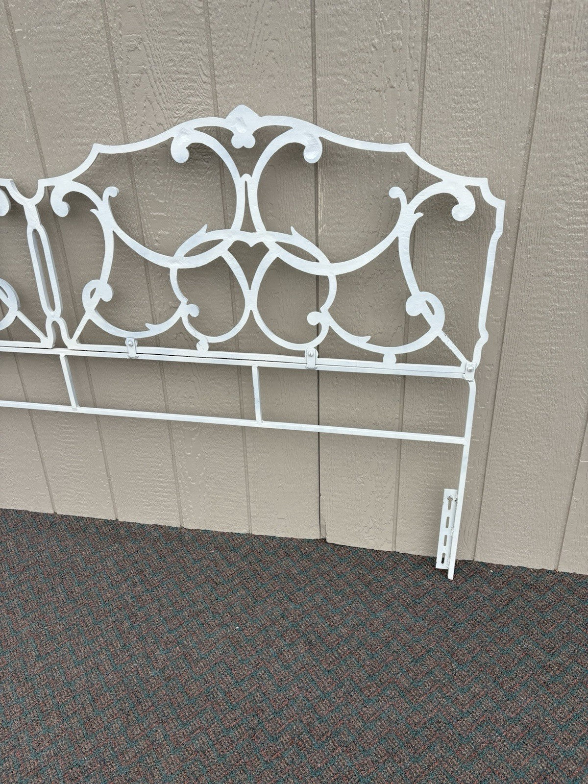 67185 KING Size Metal Decorator Headboard Bed