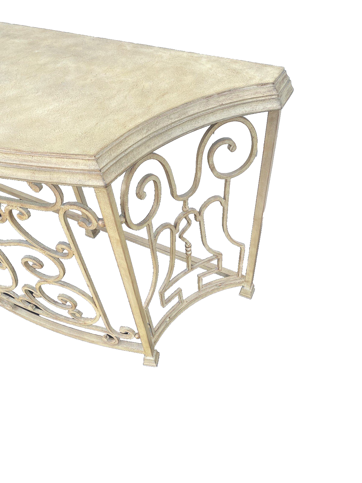 64721 Decorator Iron Console Table with Mirror