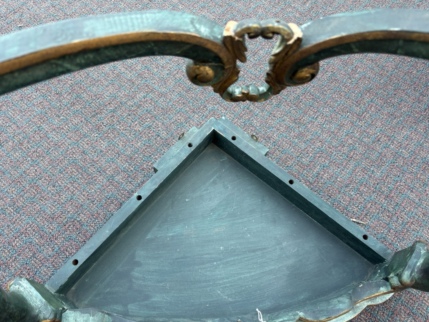 65902 Pair Decorator Hand Made Corner Table Stand s Shelf