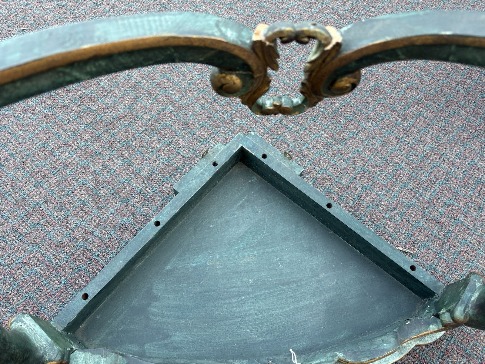 65902 Pair Decorator Hand Made Corner Table Stand s Shelf