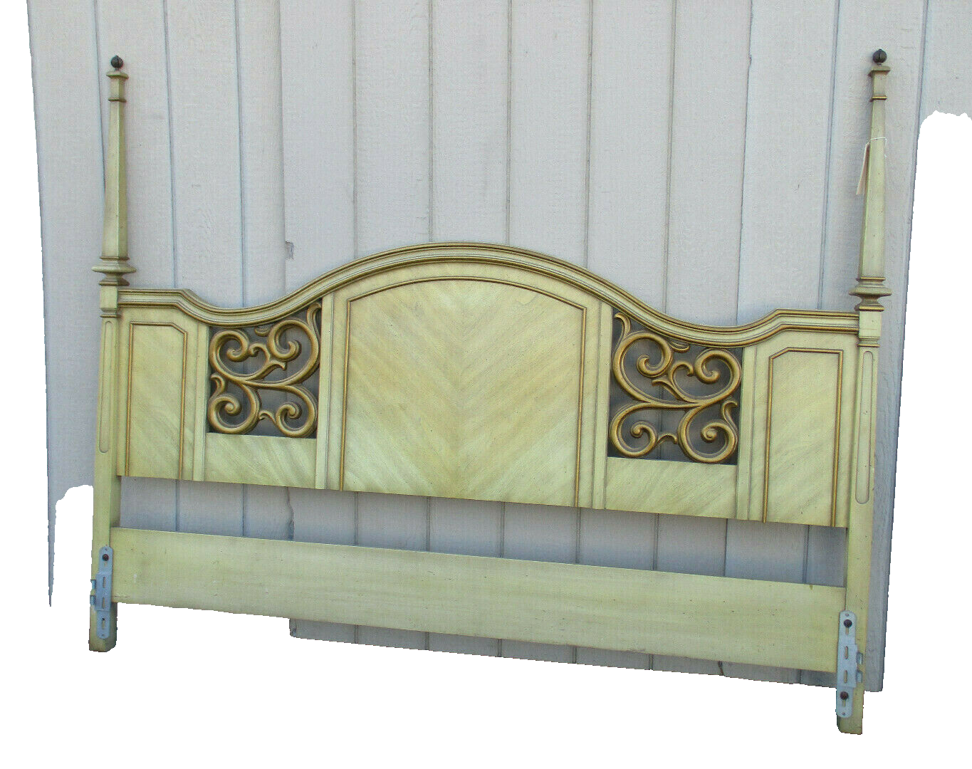 47834 Mid Century Modern King Size Headboard Bed