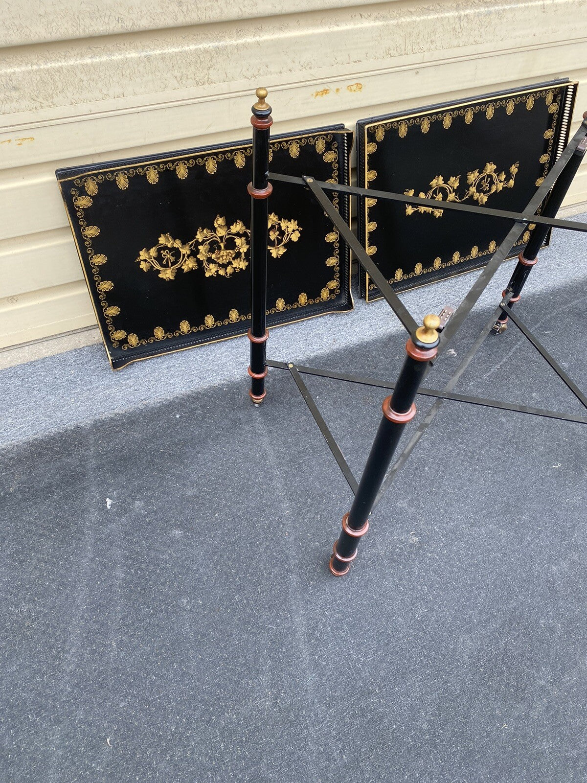 66042 Metal Decorator THE FED ERA LIST Teacart Table Stand On Wheels