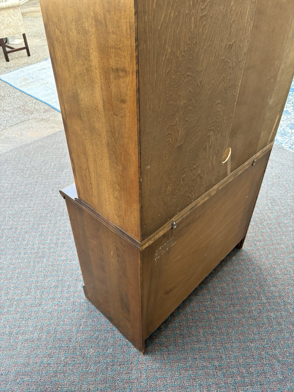 66953 Maple ETHAN ALLEN Curio China Cabinet Bookcase