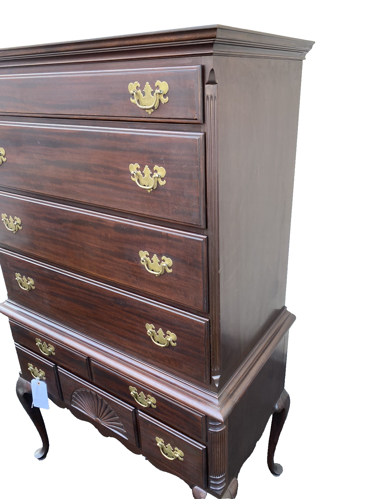 66361  Mahogany Van Sciver High Boy Dresser