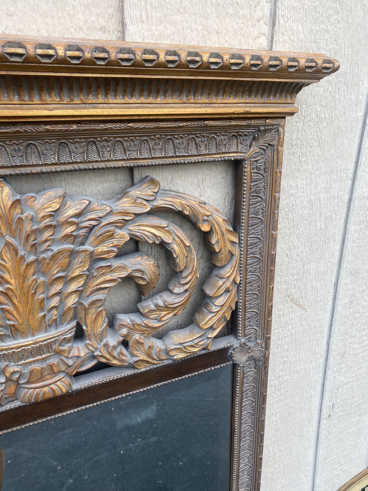 65454 Decorator Gold Accent Mirror in Fancy Picture Frame