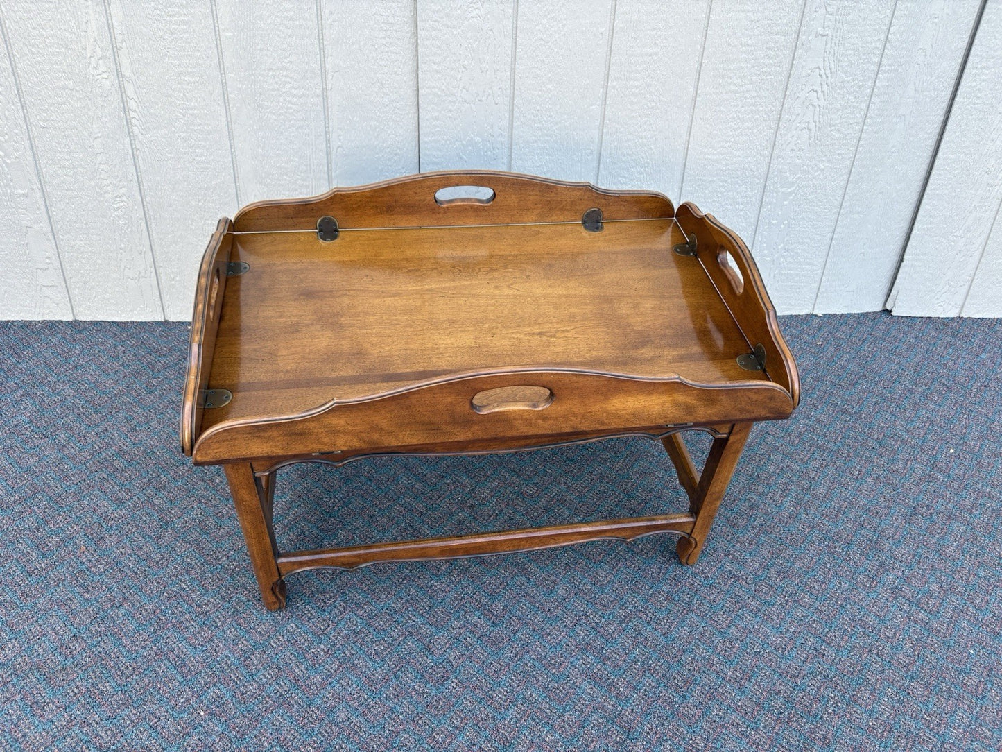 67014 ETHAN ALLEN Mahogany Butler Coffee Table Stand