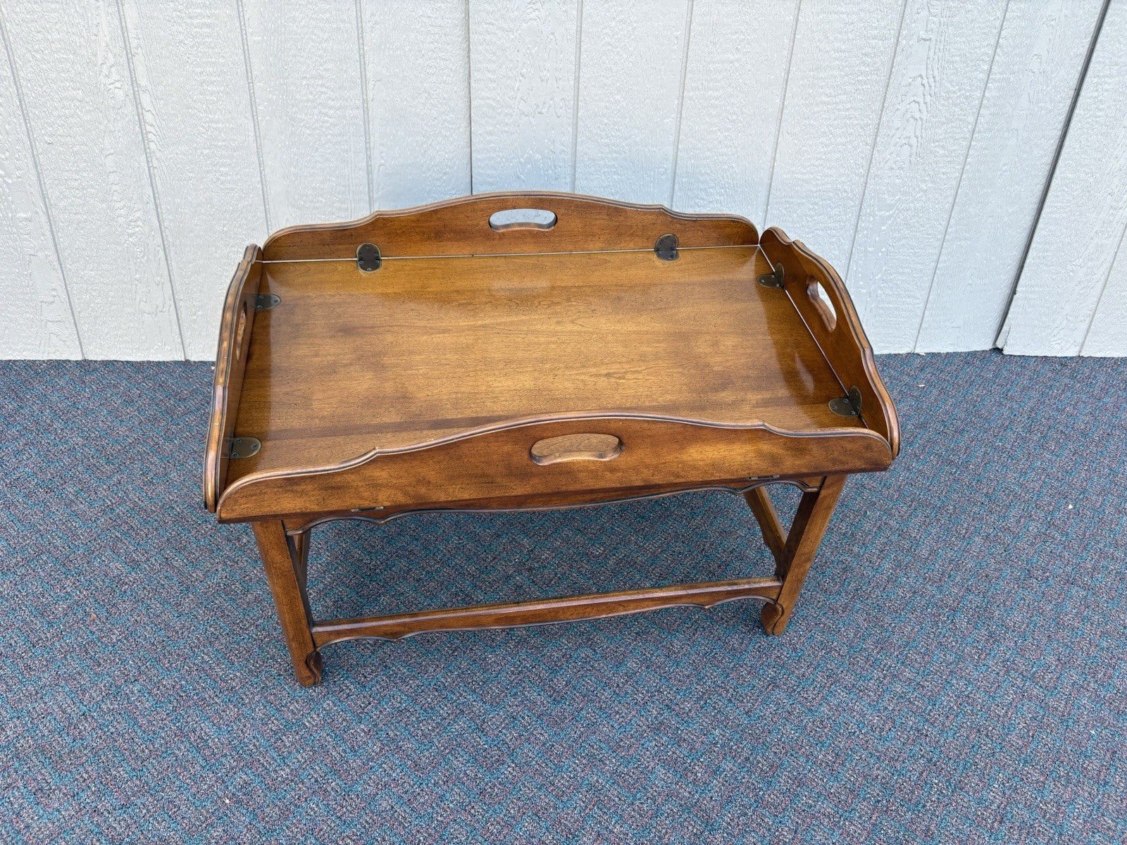 67014 ETHAN ALLEN Mahogany Butler Coffee Table Stand